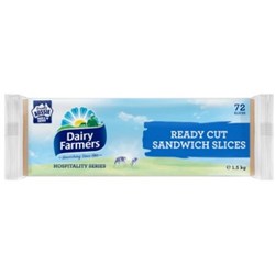 DAIRY FARMERS 1.5KG 72'S READY CUT CHEESE SLICES