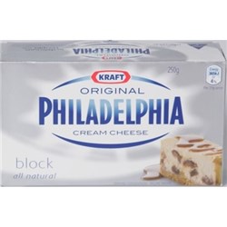 PHILADELPHIA 250G CREAM CHEESE BLOCK