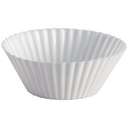 PATTY PAN 408 x 500 WHITE BAKING CASES