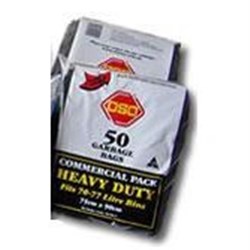 OSO 75LTx50 HEAVY DUTY BIN LINERS