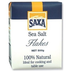 SAXA 500G NATURAL SEA SALT FLAKES