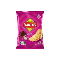 SMITHS 45G X 18 SALT&VINEGAR*