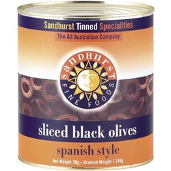 SF A10 SLICED BLACK OLIVES