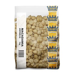 TRUMPS 1KG MACADAMIA RAW HALVES