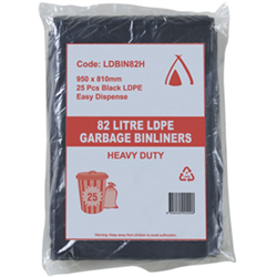 TP 82LT x 25 HEAVY DUTY GARBAGE BAGS