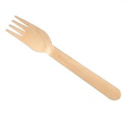 TP 160MM x 100 WOODEN FORKS WAXED 