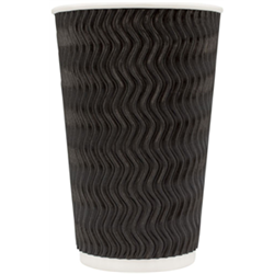 TP 16OZx25 CHARCOAL TRIPLE WALL CUPS