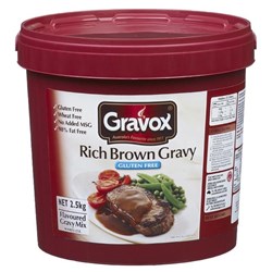 GRAVOX 2.5KG GF RICH BROWN GRAVY