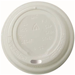 TP 8OZ X 50 WHITE LIDS