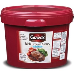 GRAVOX 7.5KG GF RICH BROWN GRAVY