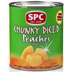 SPC 3KG DICED PEACHES CHUNKY