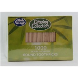 ALPEN 1000 X 5 PACKS D/P ROUND TOOTHPICK (5000)