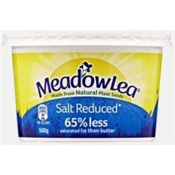 MEADOW LEA 500G SALT REDUCED MARGARINE