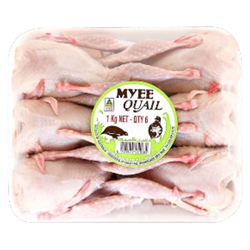 LUV MYEE WHOLE MEDIUM QUAIL 1KG - (6 PER TRAY)