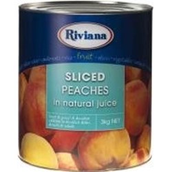 RIV 3KG NJ SLICED PEACHES