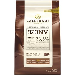 CALLEBAUT 2.5KG 33.6% MILK CHOCOLATE CALLETS