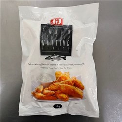 I&J 3x1KG WHITING PANKO CRUMBED STRIPS