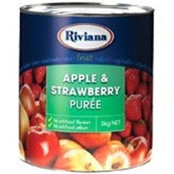 RIV 3KG APPLE STRAWBERRY PUREE
