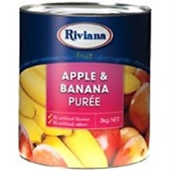 RIV 3KG APPLE BANANA PUREE
