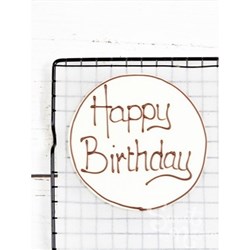 SBN X1 WHITE CHOC BDAY PLAQUE GF*