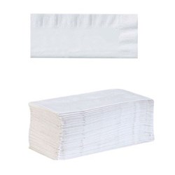 ANCHOR GT FOLD WHITE DINNER NAPKIN  (100)