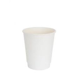 AB 8OZ WHITE COFFEE CUP(50)