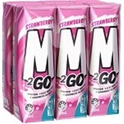 M2GO 250MLx24 STRAWBERRY UHT MILK 3386