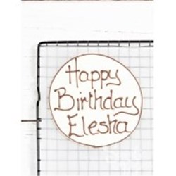 SBN X1 WHITE CHOC CUSTOM PLAQUE*