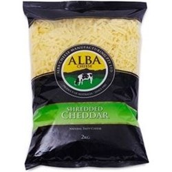 ALBA 2KG SHREDDED CHEDDAR CHEESE