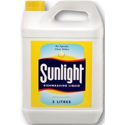 SUNLIGHT 5LT LEMON DISHWASHING LIQUID