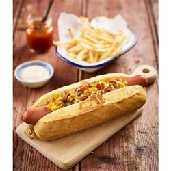 SB 9298 115Gx55 BRIOCHE 8" HOT DOG BUNS