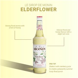 MONIN 700ML ELDERFLOWER SYRUP*