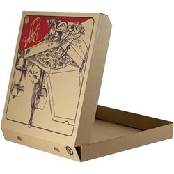 FPA 13"x 50 PIZZA BOX BROWN GOURMET KRAFT