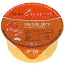 JUST DELICIOUS 110MLx96 ORANGE JUICE CUP