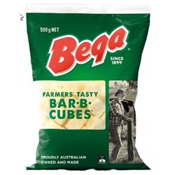 BEGA 2KG BAR B CUBES TASTY CHEESE