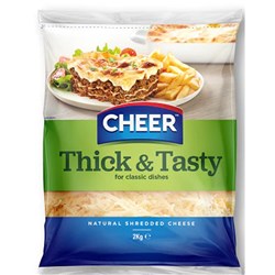 CHEER 2KG SHREDDED THICK & TASTY CHEESE