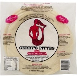 GERRY'S (20 x 5) PITA BREAD RETAIL  SOLD AS BOXS 