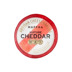 MAFFRA 2.7KG R/W MATURE CHEDDAR CHEESE RED WAXED WHEEL