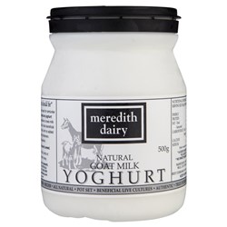MEREDITH 500G x 6 GOAT YOGHURT BLACK*