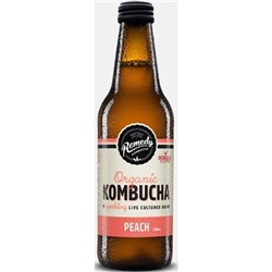REMEDY KOMBUCHA 12 x 330ML PEACH 