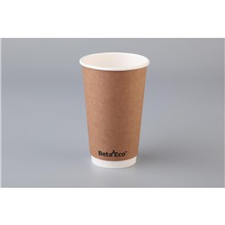 ANCHOR 16OZ SMTH COFFEE CUP D/WALL B/KRAFTx500