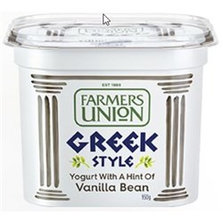 FU 950G VANILLA BEAN GREEK YOGHURT