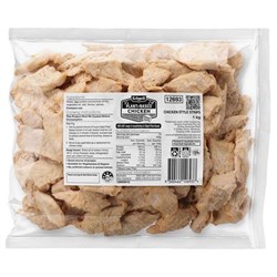 EDGELL PLANT BASED 1KG CHICKEN STYLE STRIPS