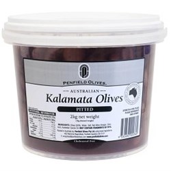 PO 10KG KALAMATA PITTED PIZZA OLIVES 