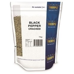 TRUMPS 1KG COARSE CRACKED BLACK PEPPER 