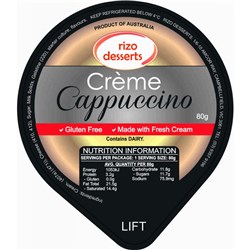 RIZO 80G CREME CAPPUCCINO DESSERT*