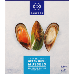 SANFORD 1KG 1/2 SHELL MEDIUM MUSSELS
