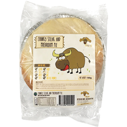 SILLY YAK 190G X 10 GF STEAK & MUSHROOM PIE