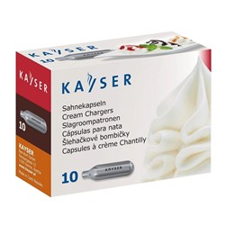 KAYSER 10 PACK OF CREAM CHARGERS (GAS BULBS)