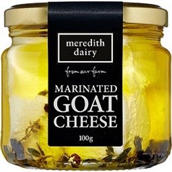 MEREDITH 100G x 8 MARINATED GOAT CHEESE